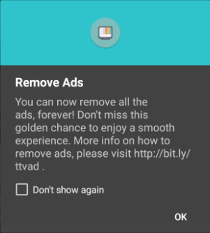 option to buy premium version of Terrarium TV